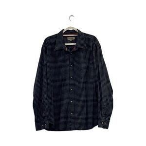 True Measure Checkered Button Down Shirt